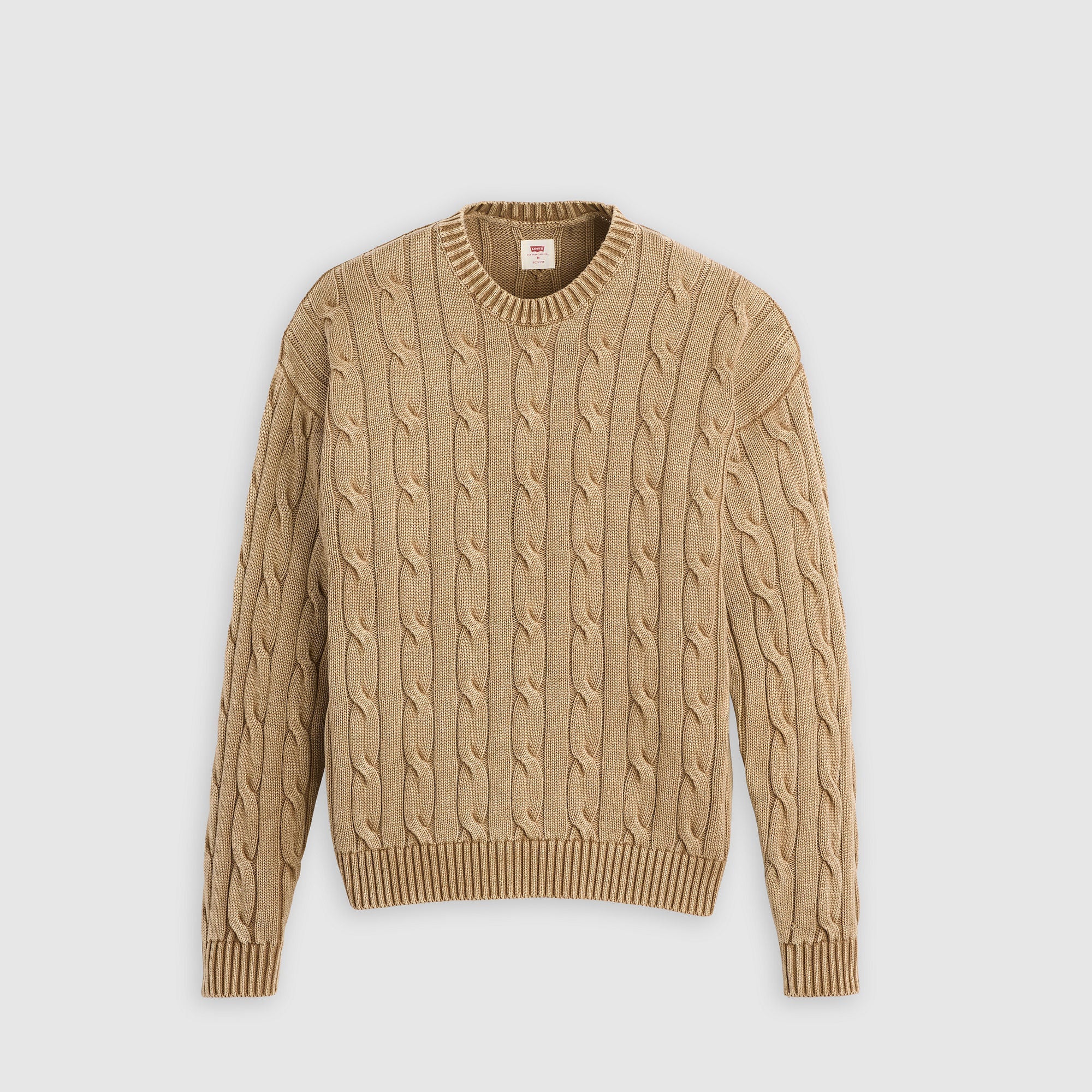 Levi's® Men's Carmel Cable Crew Sweater - Image 5