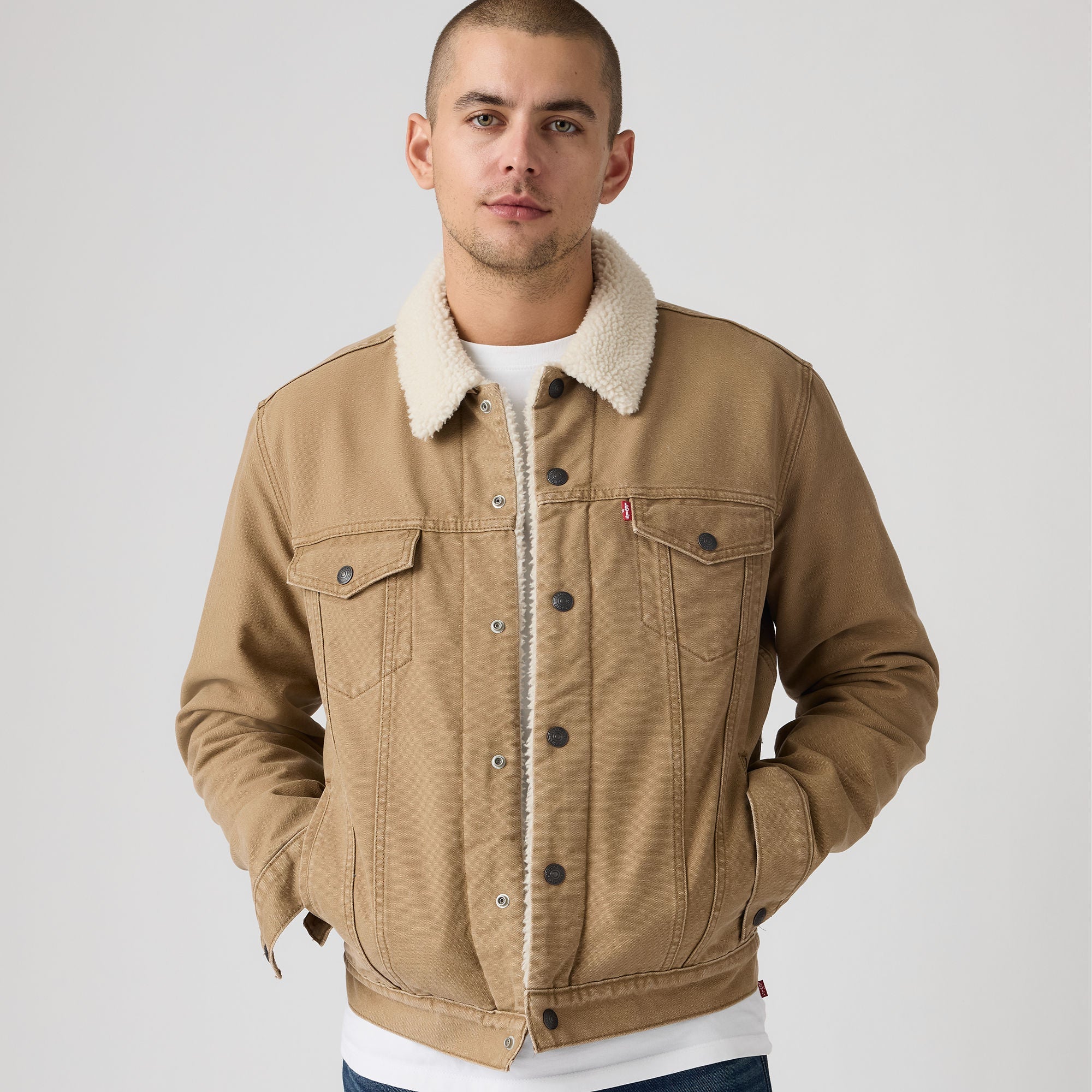 Levi's® Men's Type III Sherpa Trucker Jacket - Image 3