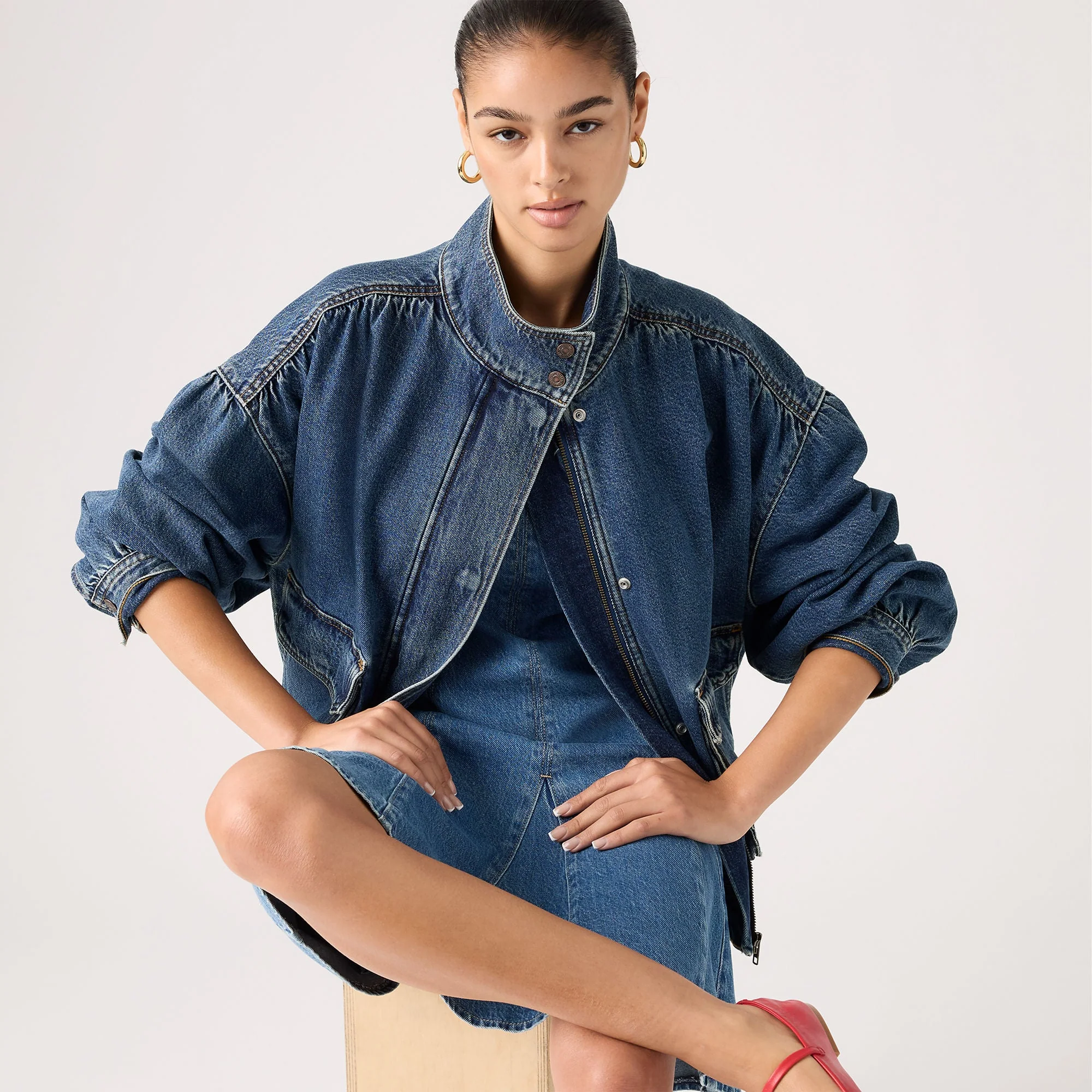 Levi's® Women's Blouson Trucker Jacket - Image 3