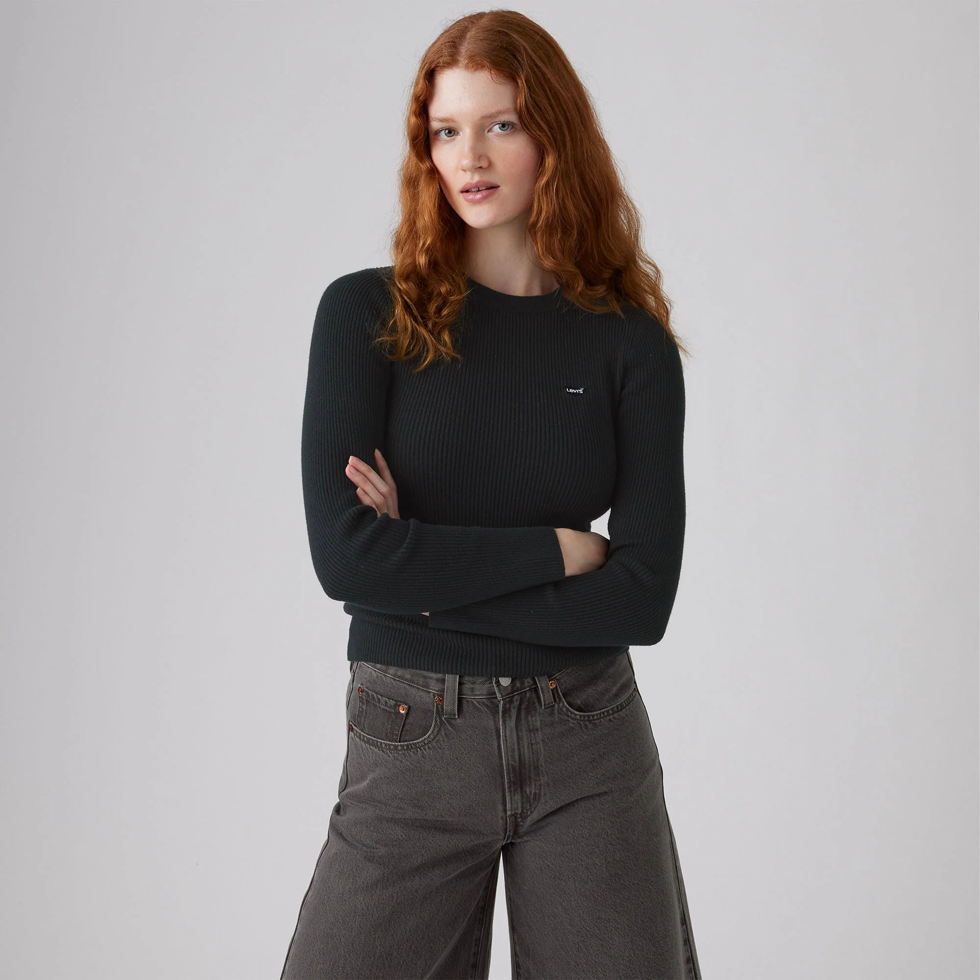 Levi's® Women's Crewneck Rib Sweater - Image 3