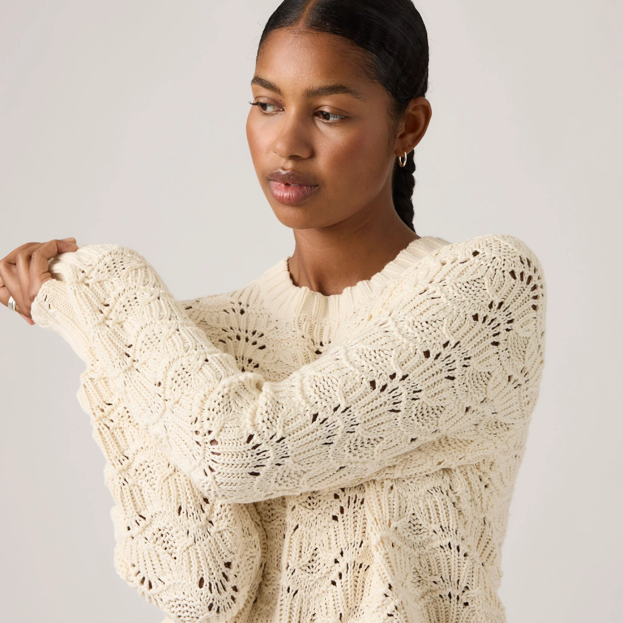 Levi's® Women's Hope Long-Sleeve Crochet Pullover - Image 4