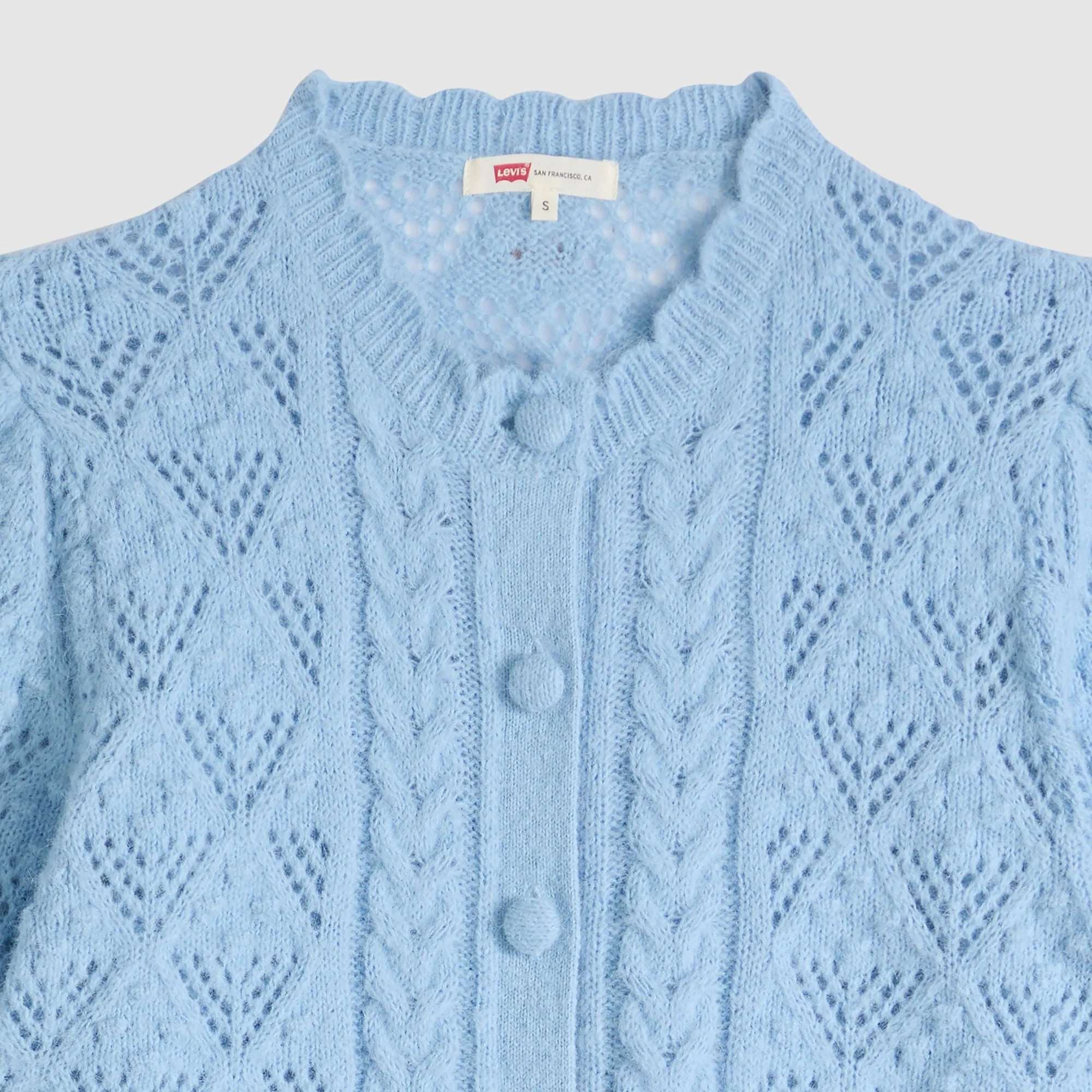 Levi's® Women's Pauline Pointelle Short-Sleeve Cardigan - Image 6