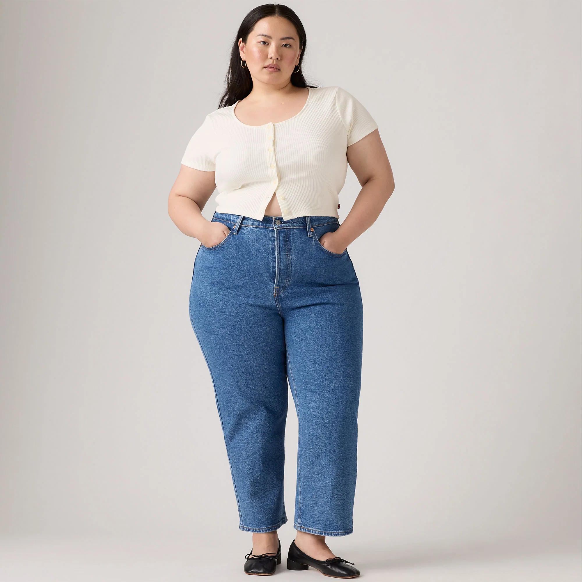 Levi’s® Women's Ribcage Straight Ankle Jeans (Plus Size) - Image 4