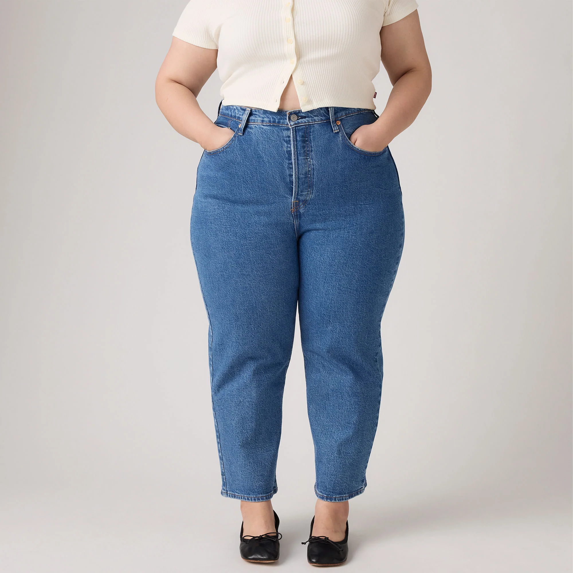 Levi’s® Women's Ribcage Straight Ankle Jeans (Plus Size) - Image 5